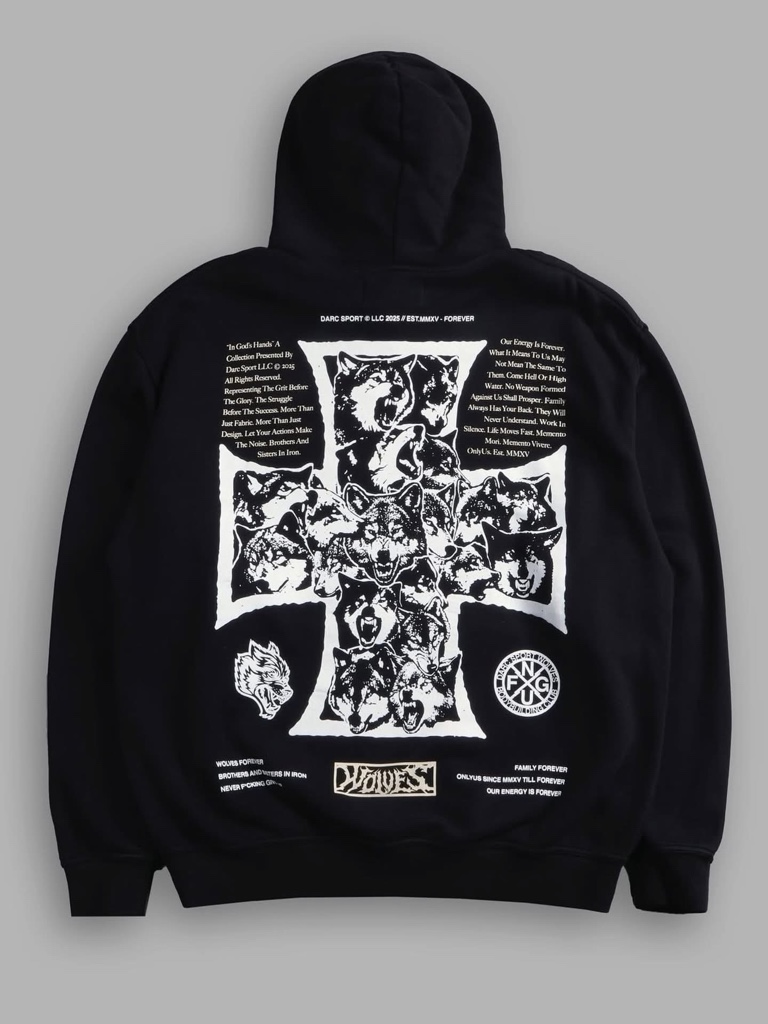 DarcSport Iron Wolf Pack “Pierce” Hoodie in Black