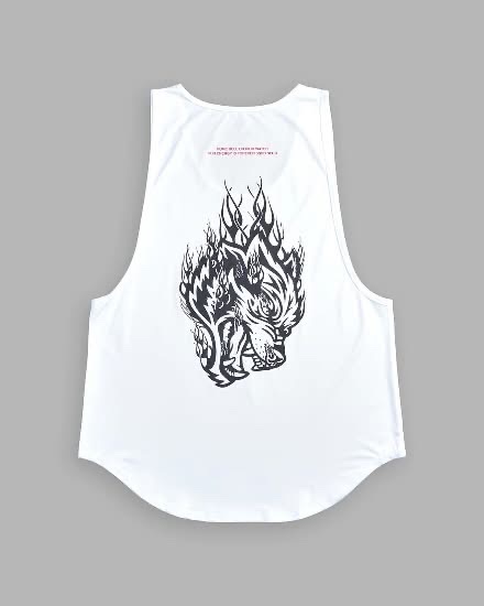 DARCSPORT COME HELL OR HIGH WATER “DRY WOLF” (DROP) TANK IN WHITE