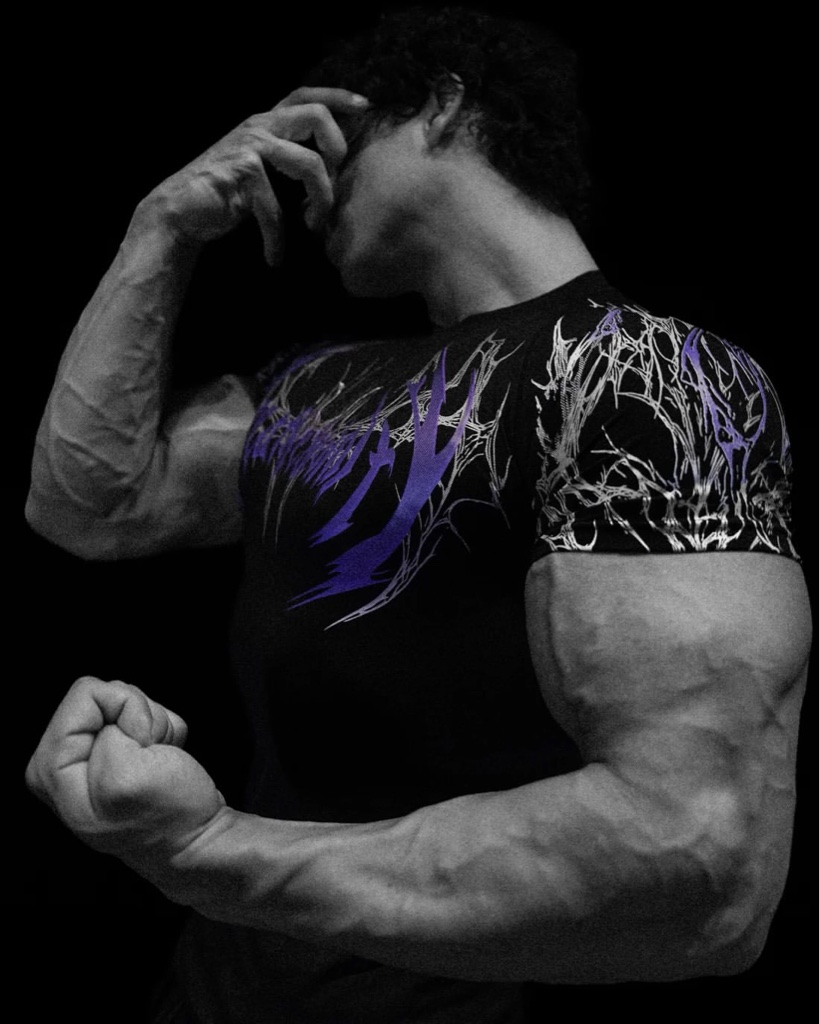 BreatheDivinity✨ Void Tech™ Prototype X Short Sleeve Compression [HOLLOW PURPLE]