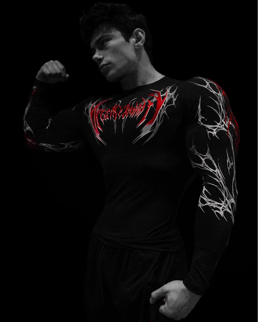 BreatheDivinity Void Tech™ Prototype X Longsleeve Compression [HEAVENLY RED]
