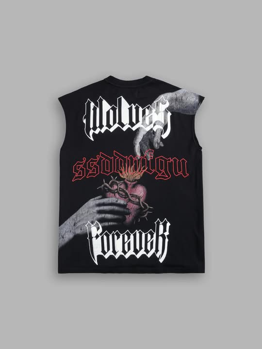 DarcSport  Nuestro Corazón “Premium” Muscle Tee Cut Off Black