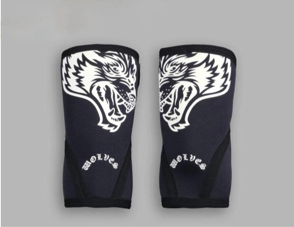 DarcSport  Wolf Head Elbow Sleeves in Black (Coderas)