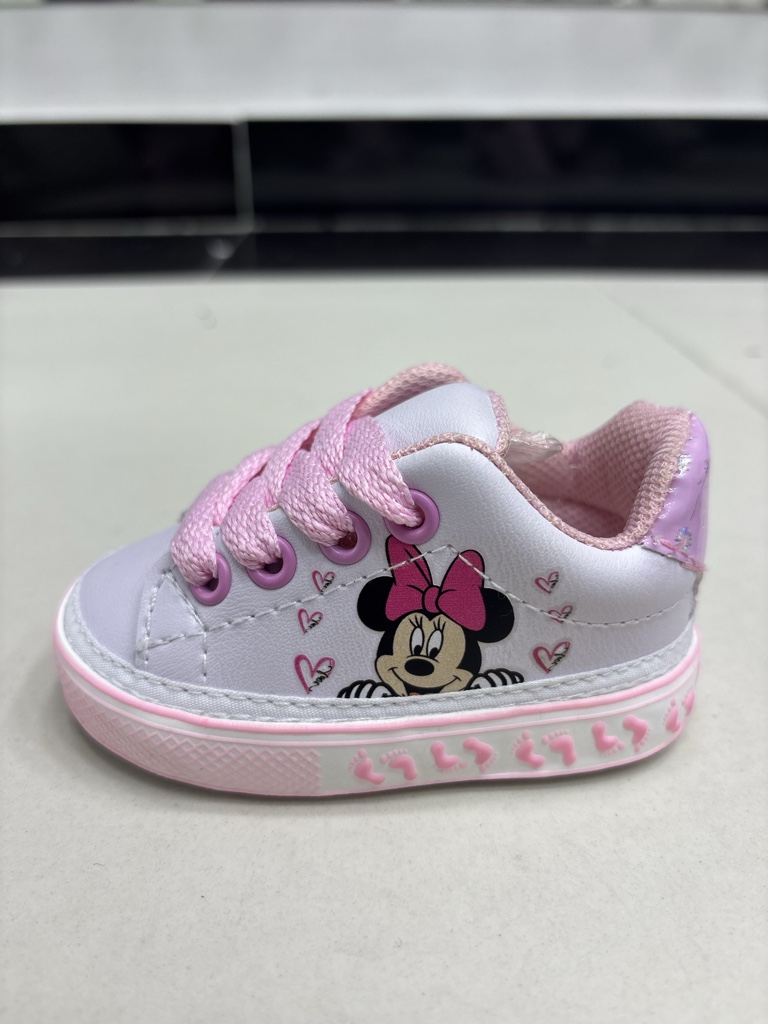 Zapato Mini Blanco Perlado x Rosado