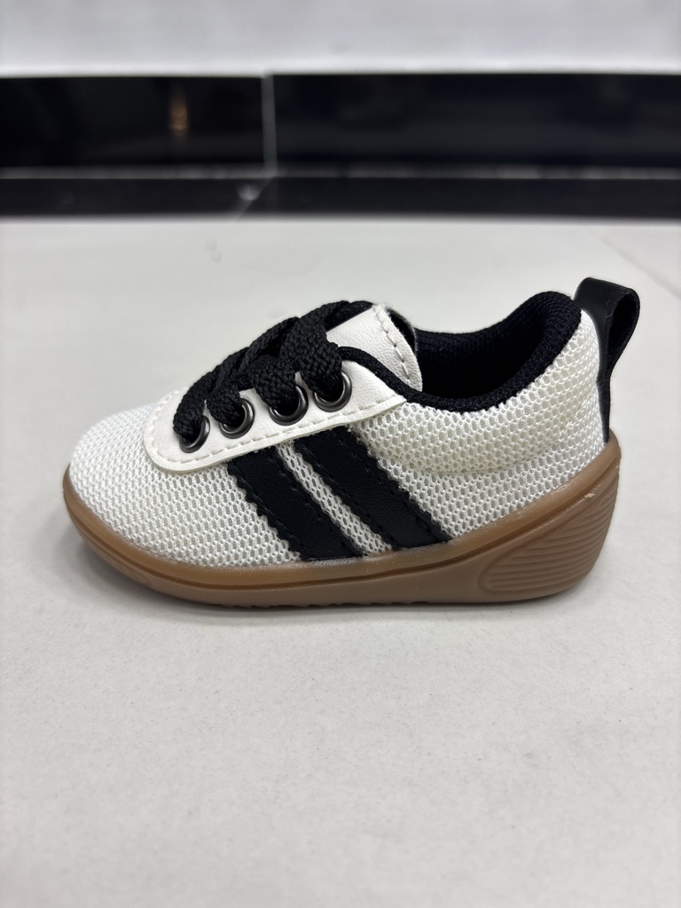 Zapato Tela Blanco x Negro