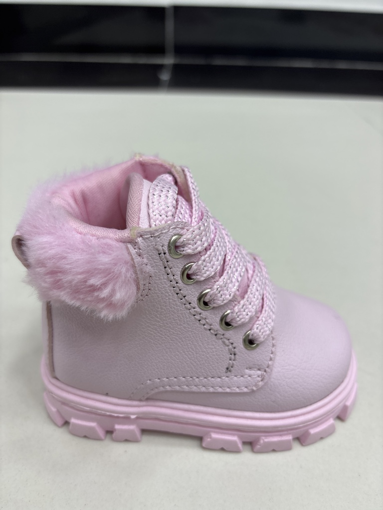 Botín Rosado Mate peluche