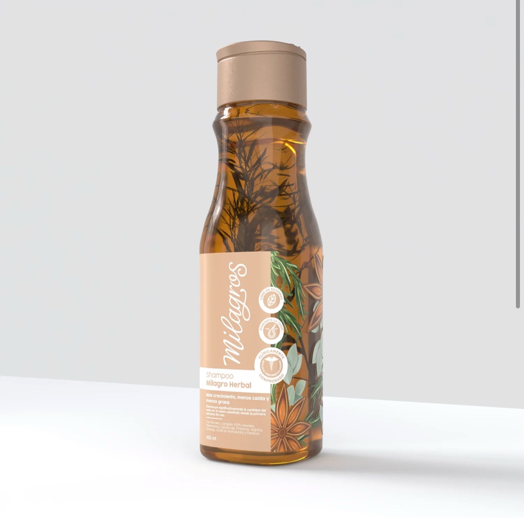 CP Milagros Shampoo Herbal (Romero y Jengibre)