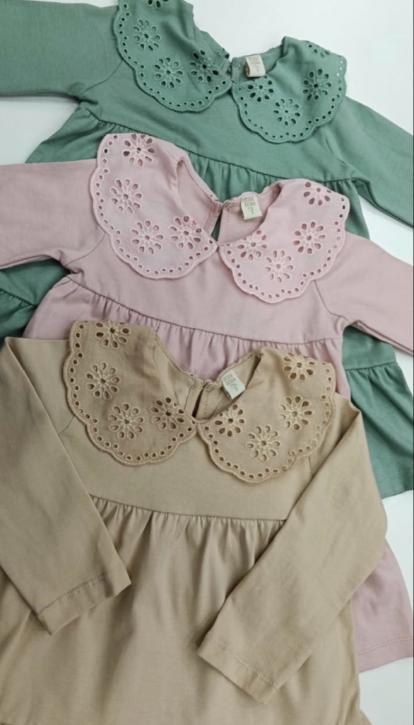 Vestido beba cuello broderie