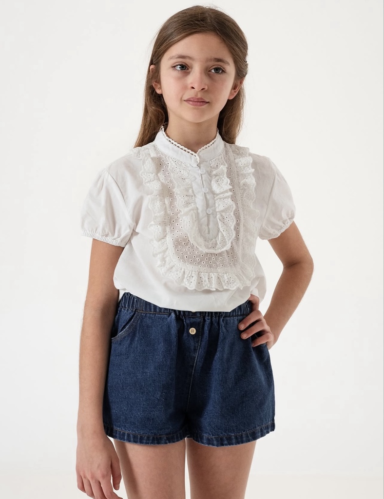Camisa Siena  puntillas