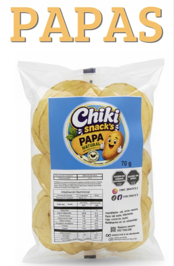 C9. Papas natural 70 g