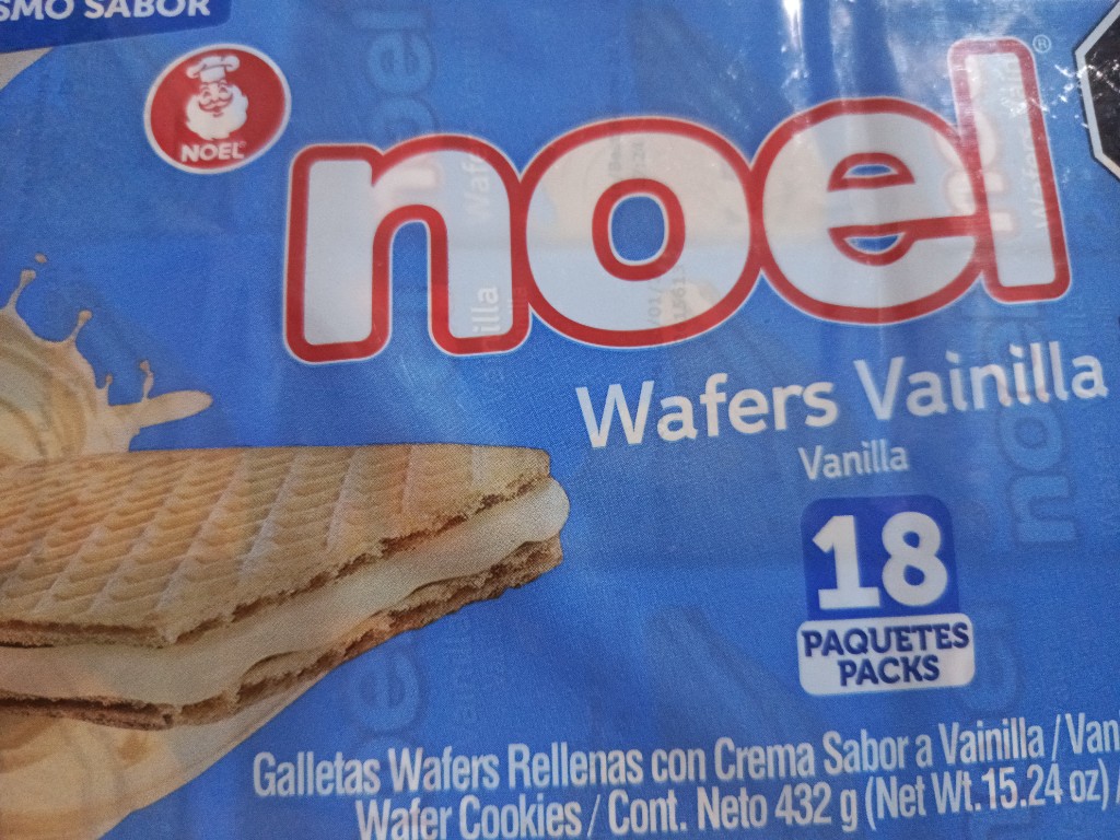 Wafers vainilla x 18 unidades