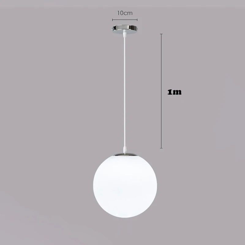 COLGANTE ELEGANTE GLOBO BLANCO DDE CRISTAL 110V