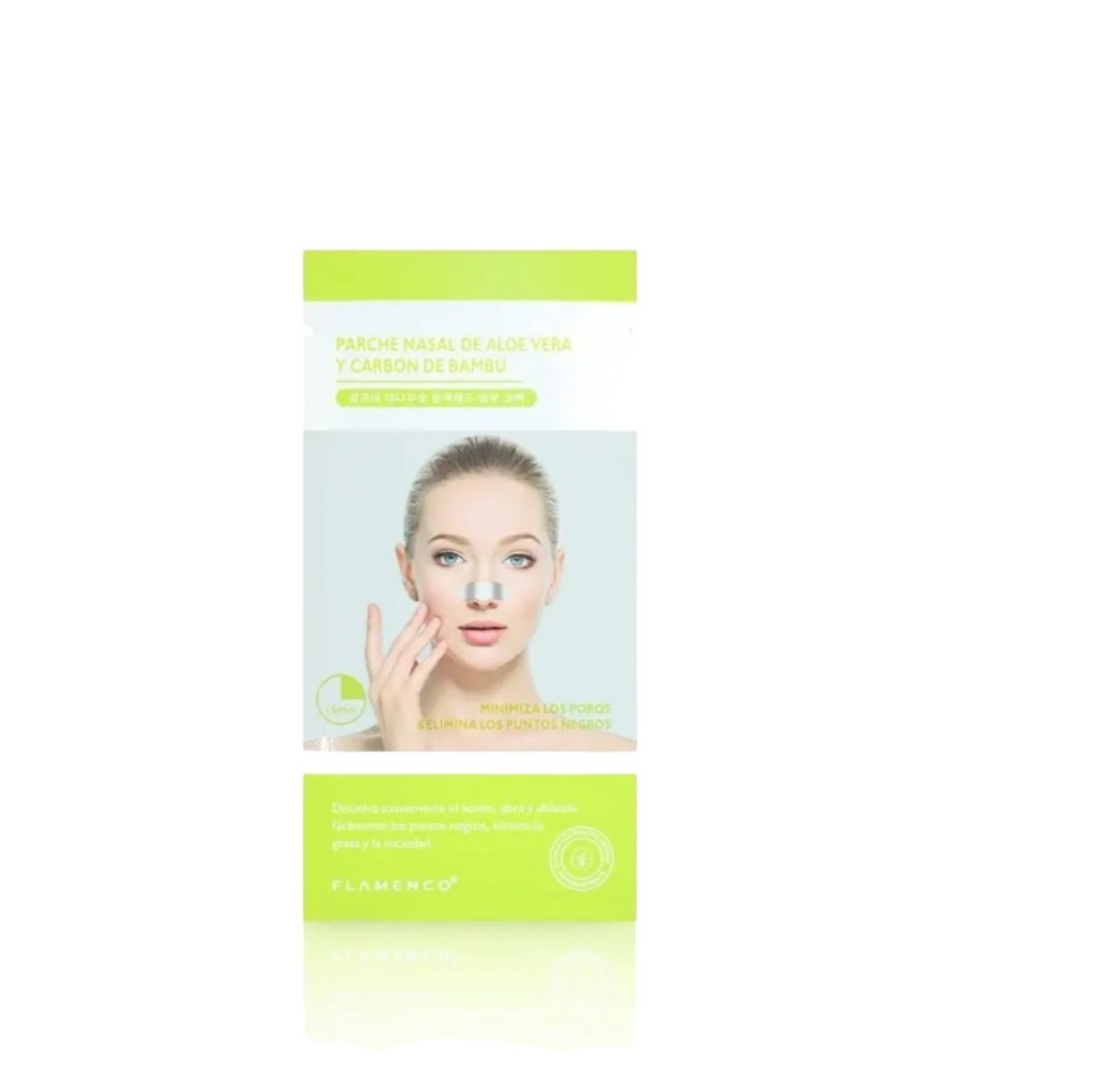 Parche nasal para puntos negros con aloe vera y carbon 10 unidades