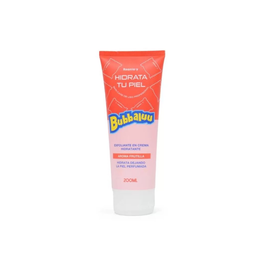 Exfoliante crema frutilla bubbaluu 200ml