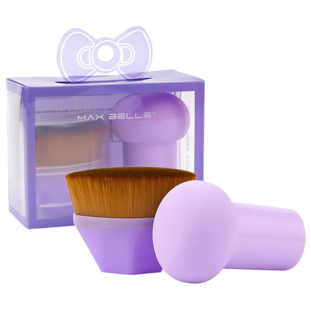 Kit brocha kabuki y esponja difuminadora