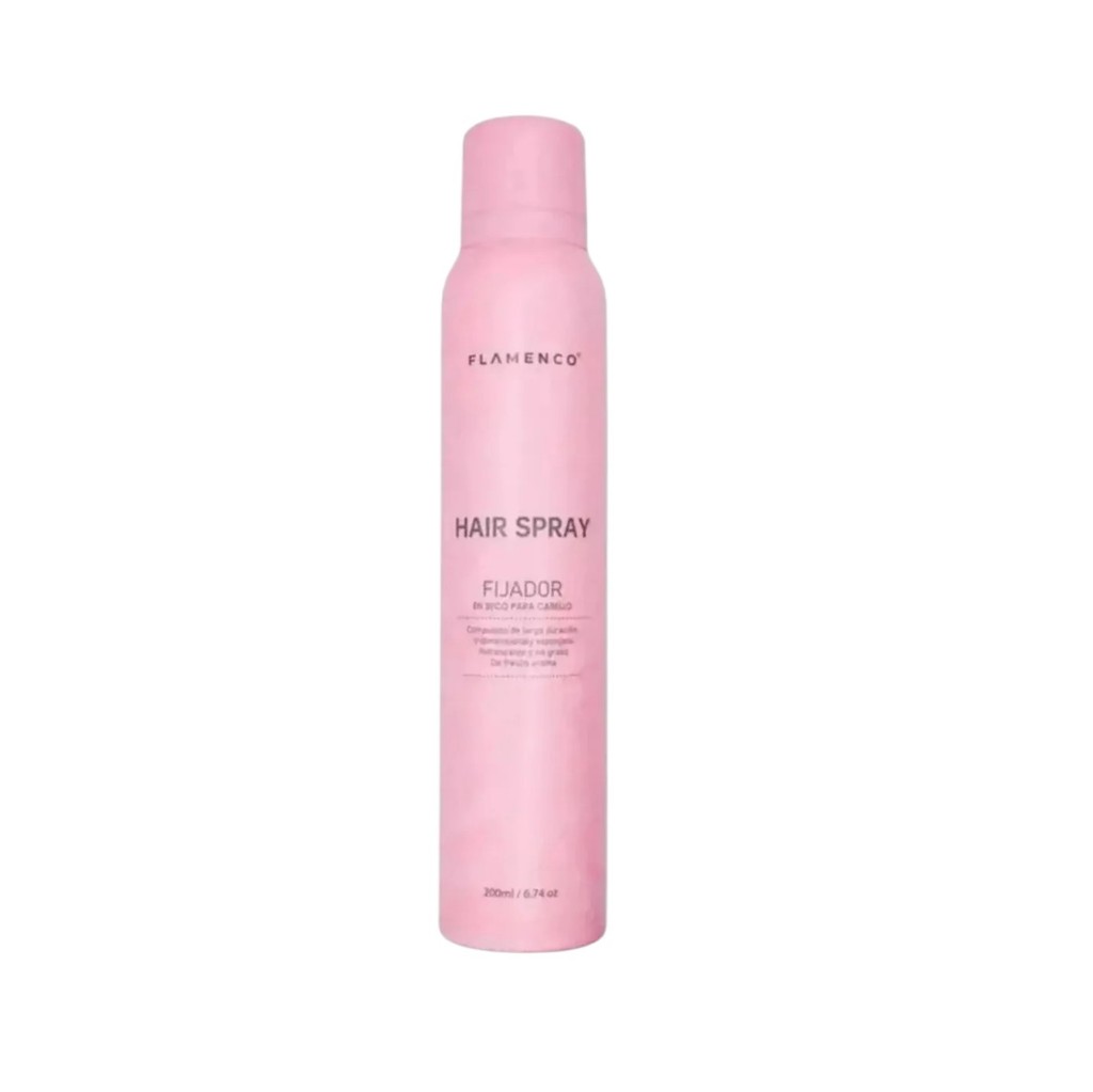 Flamenco spray fijador rosado