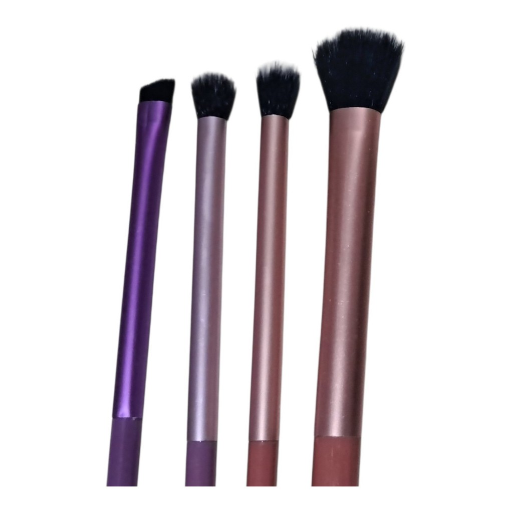 Brocha maquillaje morada