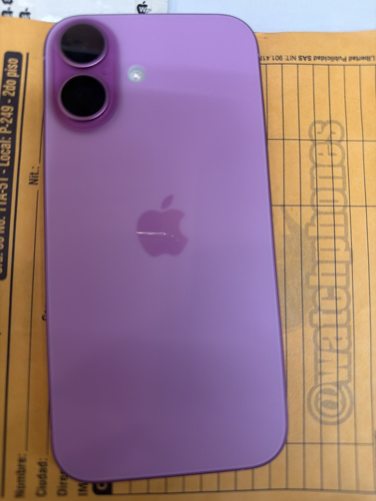 ❌#4594.iPhone 16 de 128 gb futsia SF 97%
