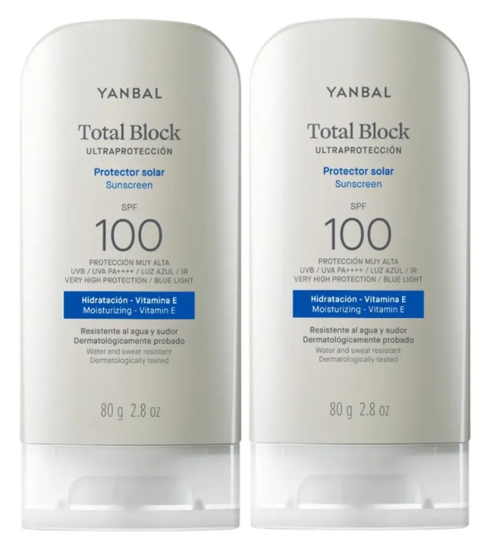 Protector Solar Total Block Ultraprotección SPF 100 80 g