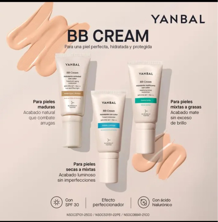BB Cream Hidratante con Color 
Piel perfecta, hidratada y protegida