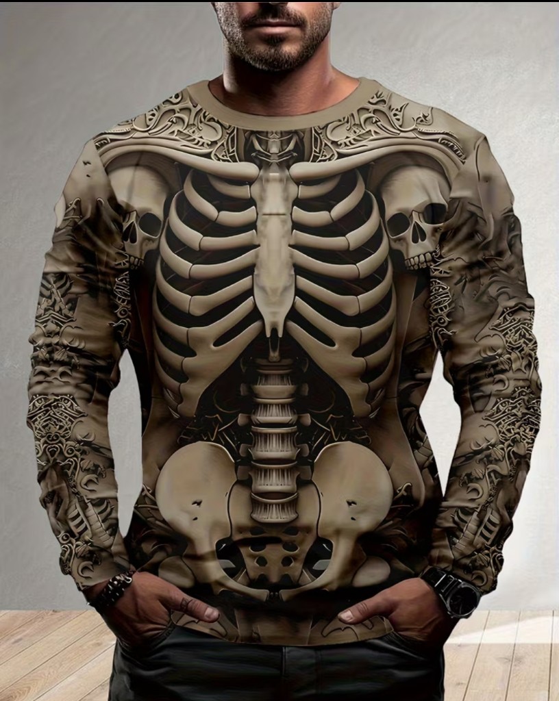 SC50 Sudadera de cuerpo de calavera