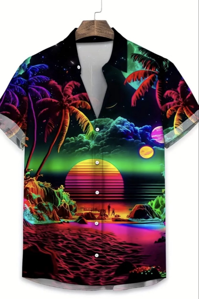 CC03 Camisa de playa de noche