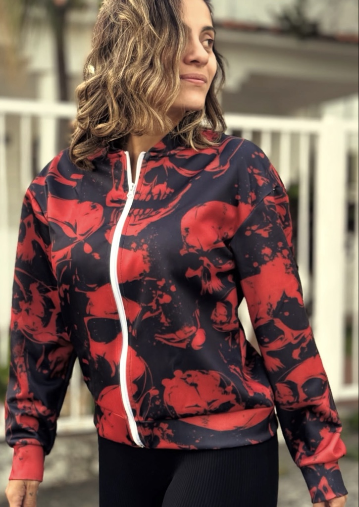 CD40 Chaqueta de Dama de calaveras dark