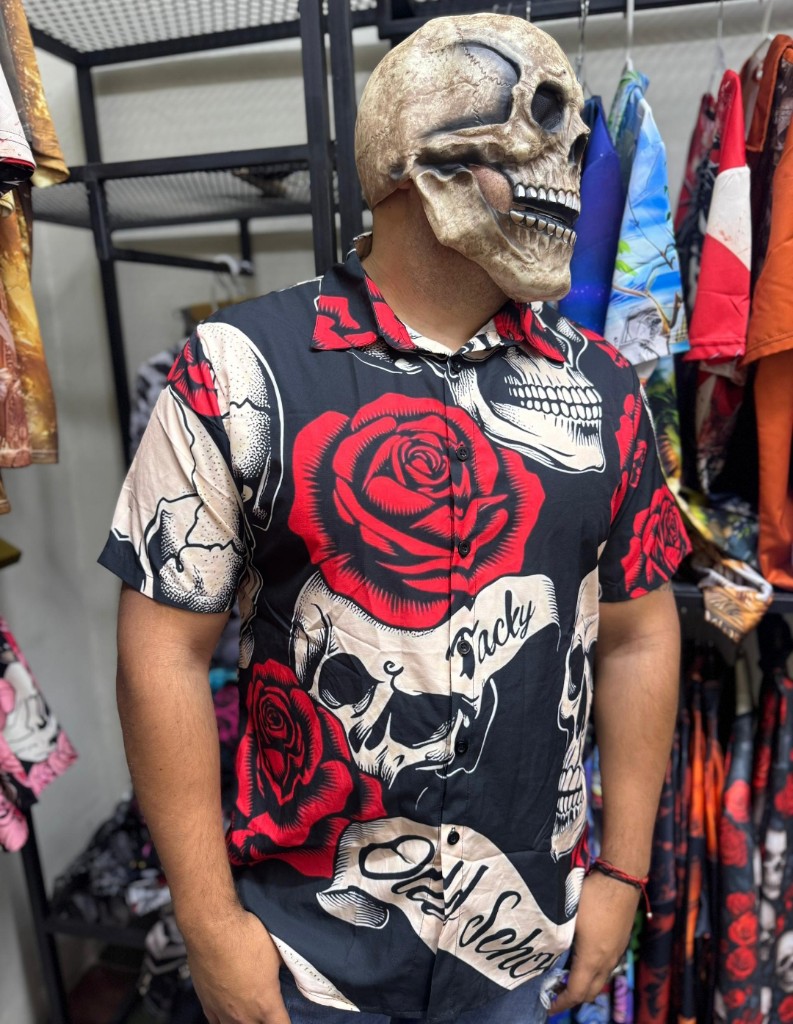 CC14 Camisa de calavera oldschool Jacky