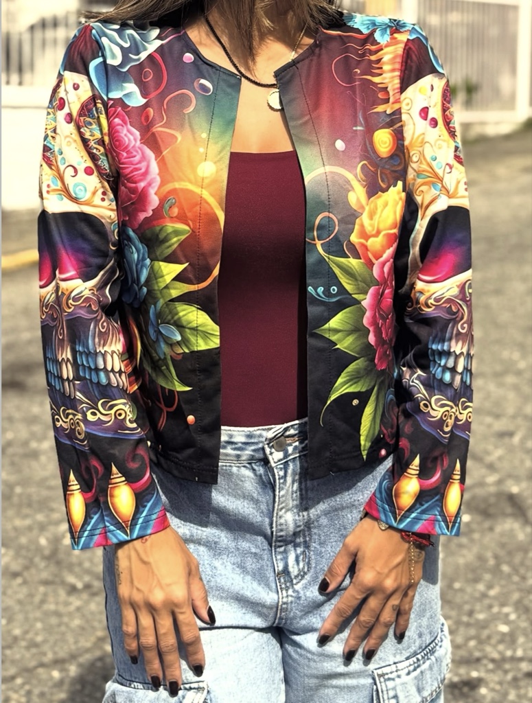 JD35 Jersey calavera en los brazos