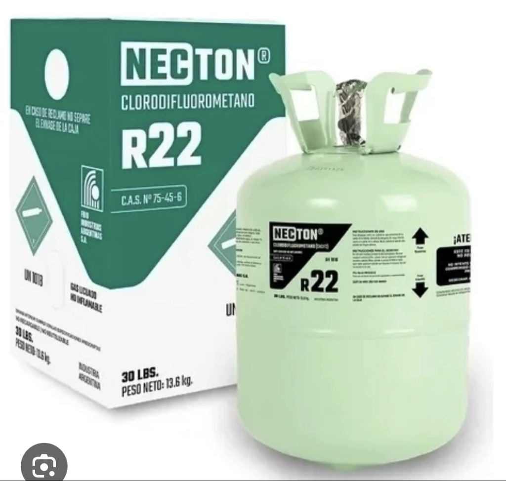 CARGA DE GAS REFRIGERANTE R22