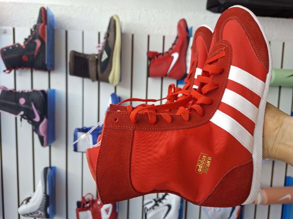 Adidas rojas botas boxeo