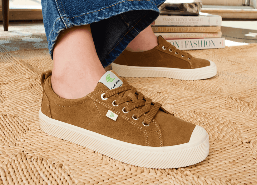 Oca low -Camel Suede