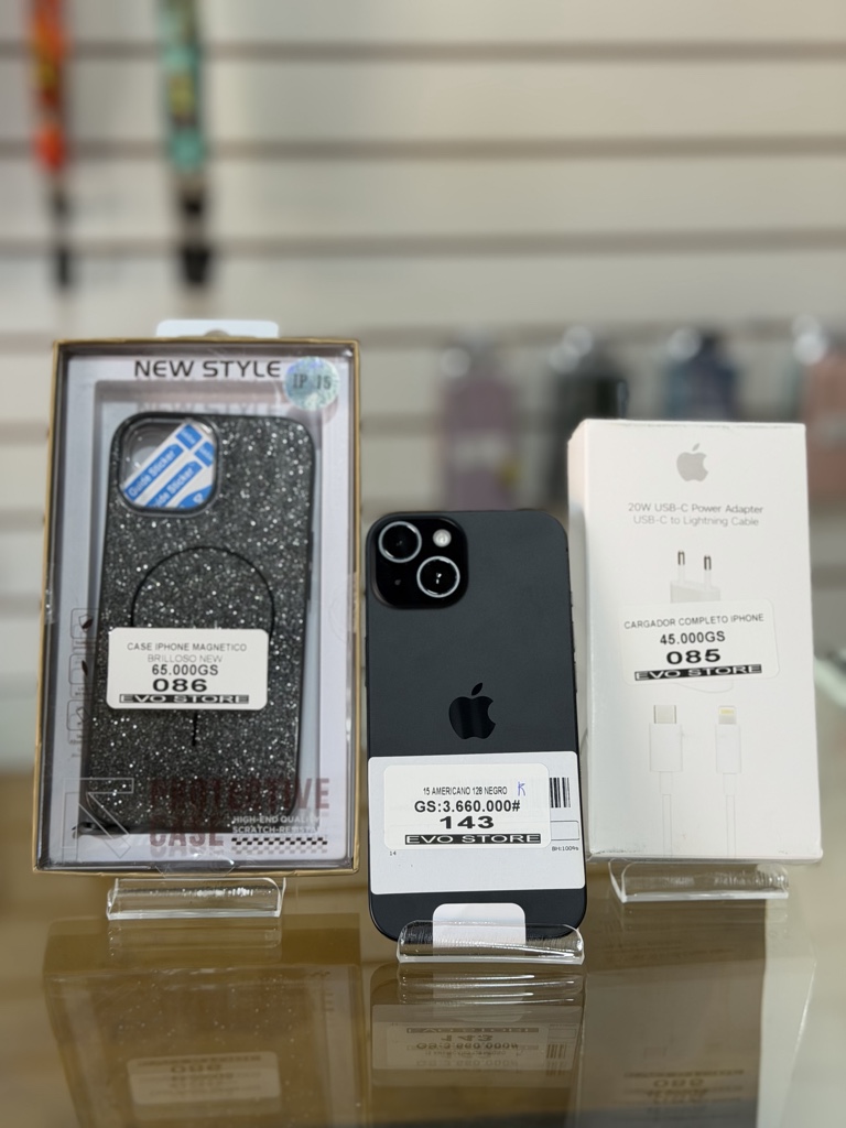 iPhone 15 de 128 GB NEGRO AMERICANO