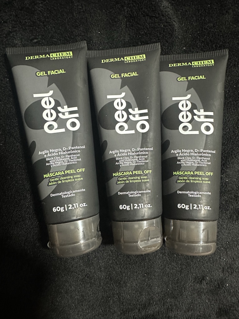 DERMA CHEM peel off gel facial negro