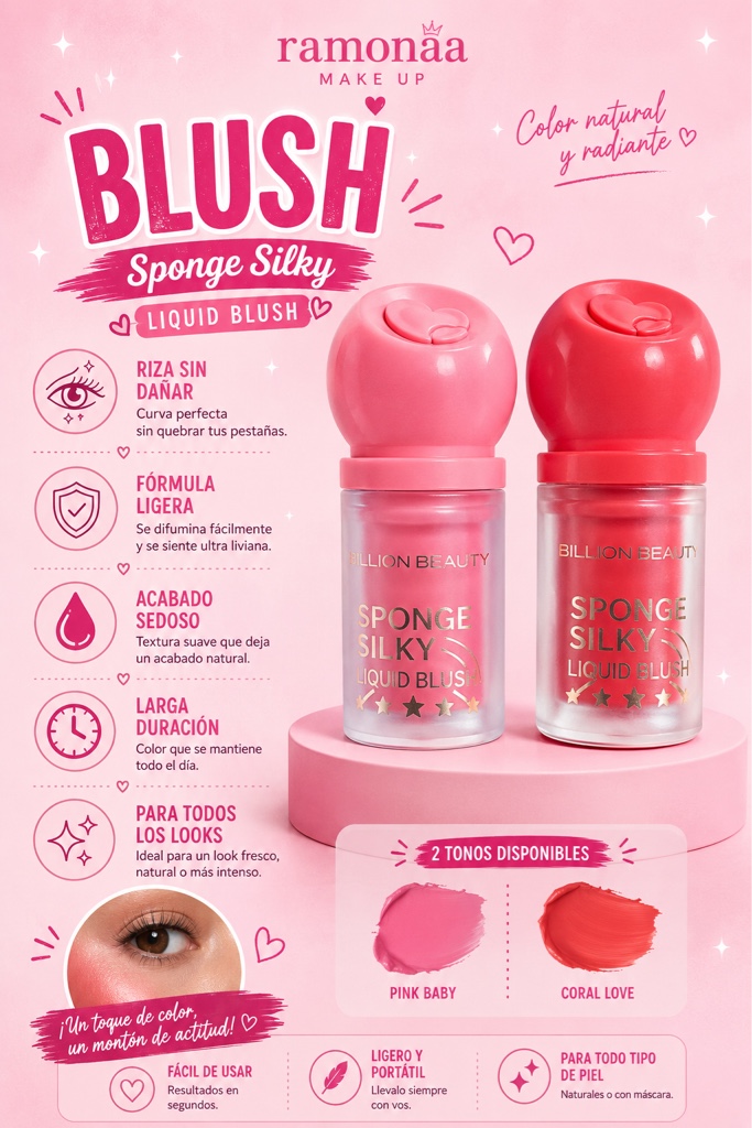Ramonaa Blush Sponge Silky rosa