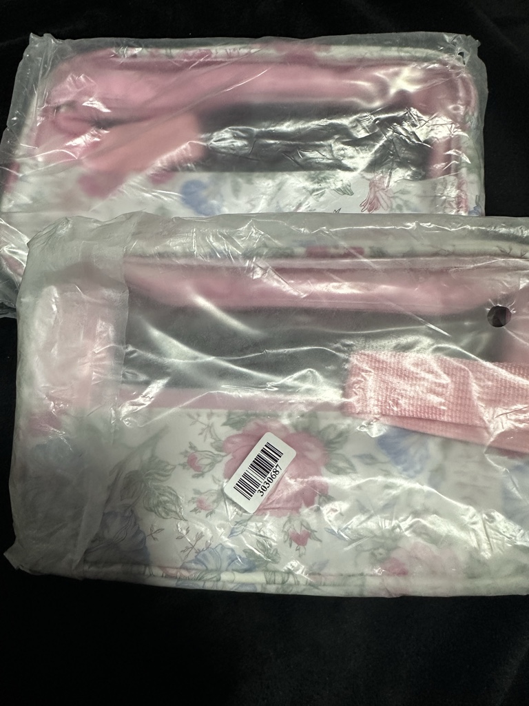 Cosmetiquera rosa floral