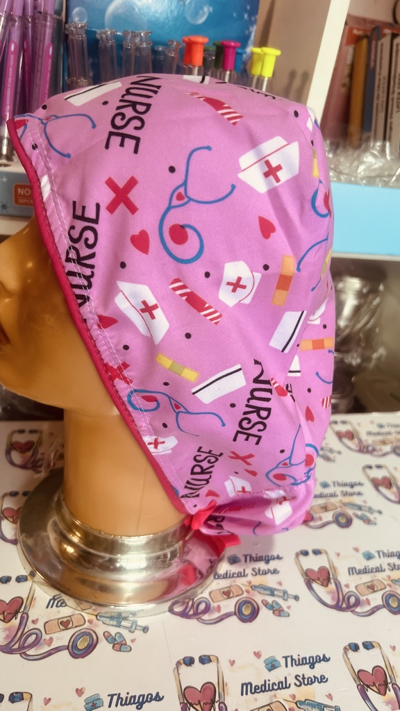 Nurse gorro quirurgico rosa