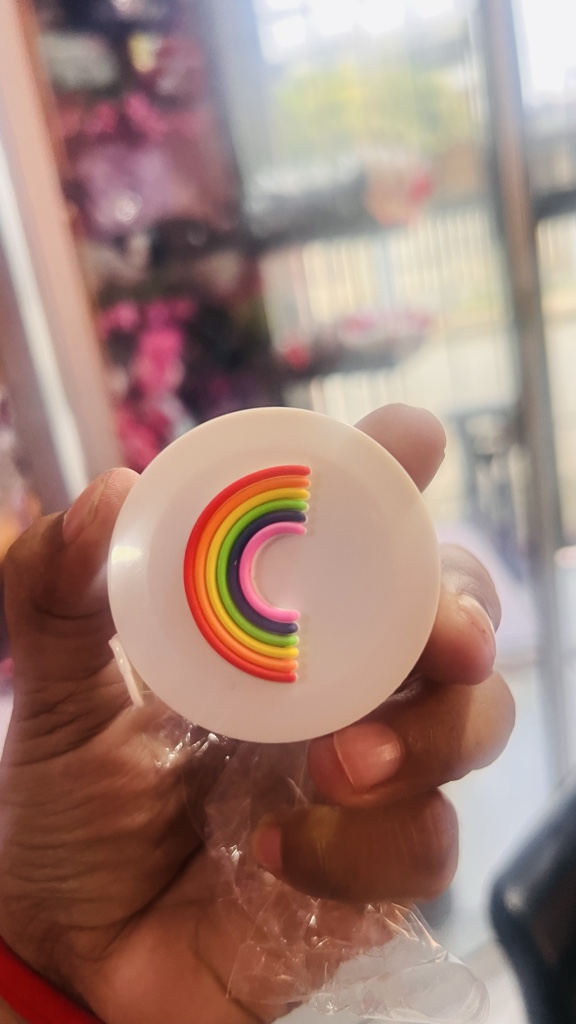 Cinta metrica blanca arcoiris
