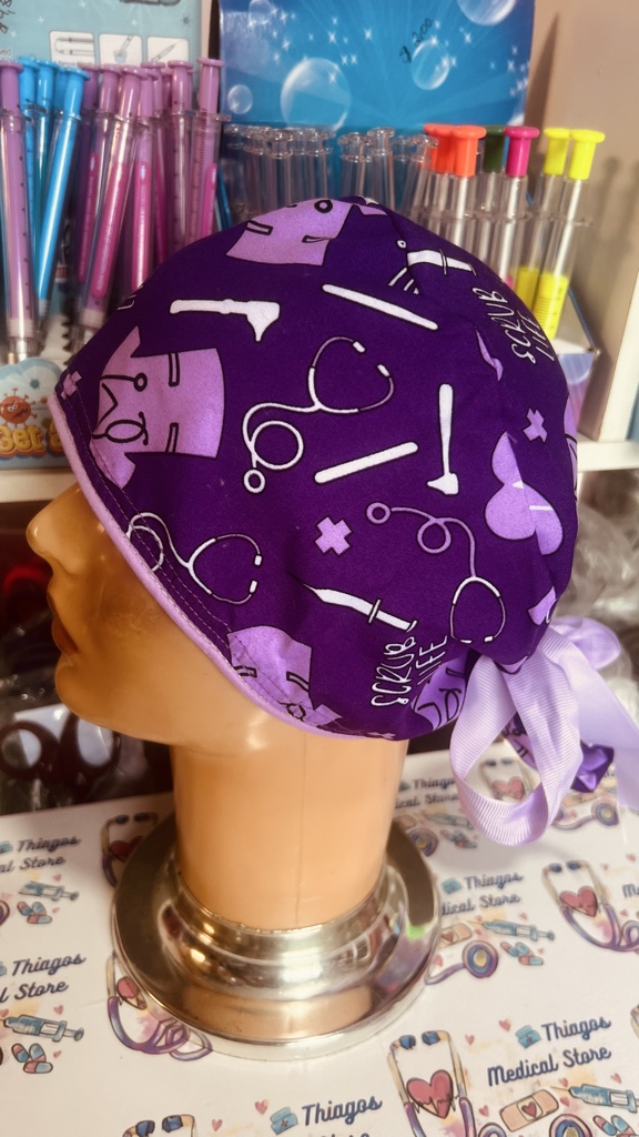 Gorro quirurgica morada