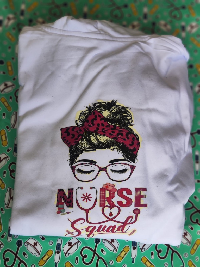 Polo blanco Nurse Squad talla 44