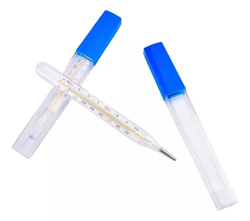 Termometro clinico azul mercurio
