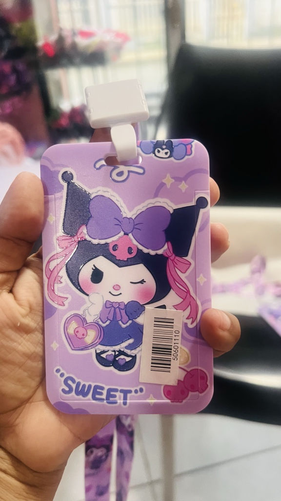 SWEET porta credencial lila