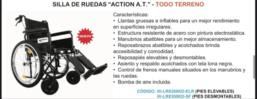 Silla de ruedas Action Plus