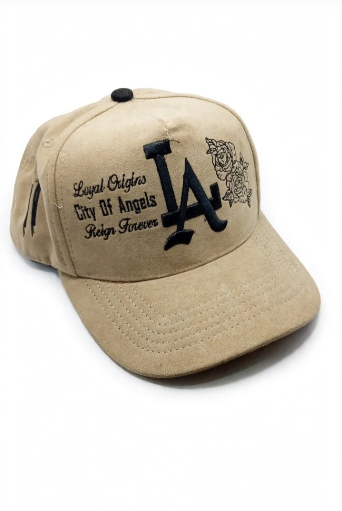 GORRA LA CITY OF ANGELS - BEIGE SUEDE 🤎🌹