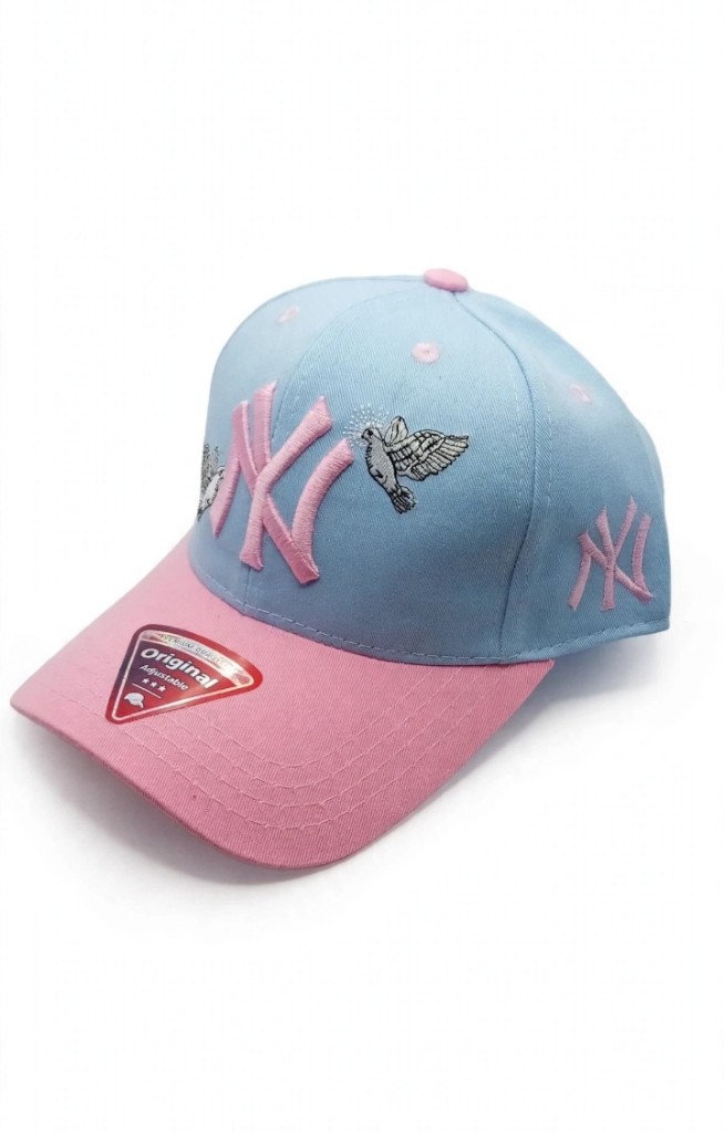 GORRA NY ANGEL BICOLOR - BABY BLUE / PINK 🩵💗*