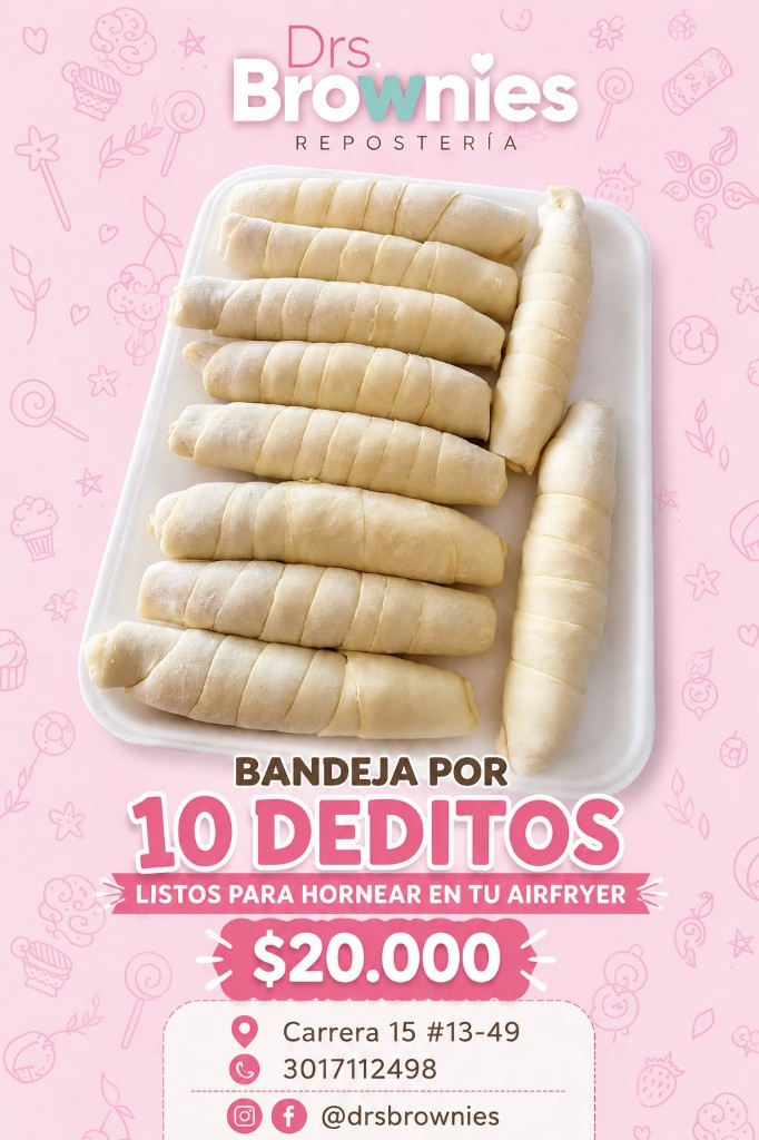 Bandeja de deditos crudos