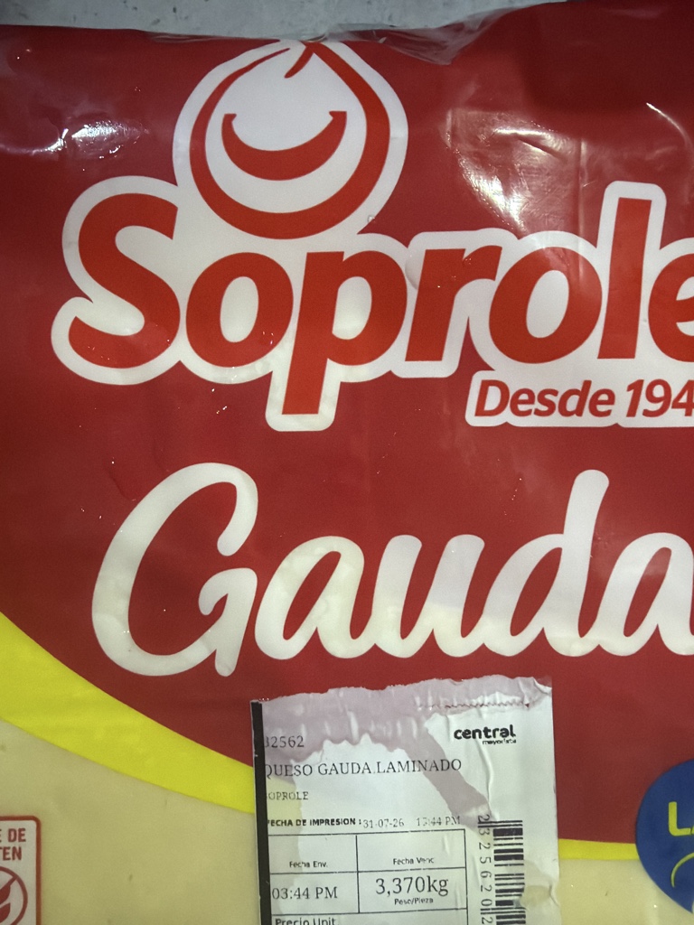 Queso laminado SOPROLE