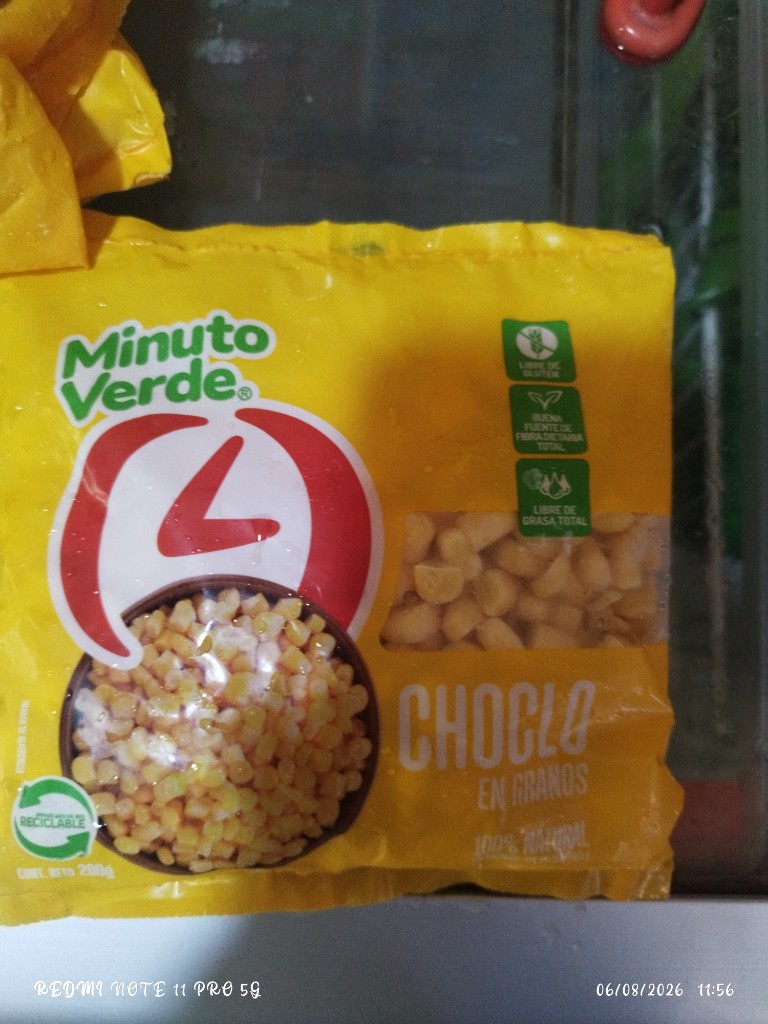 Minuto Verde Choclo en granos