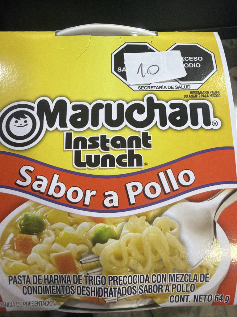 Maruchan sabor pollo 64g