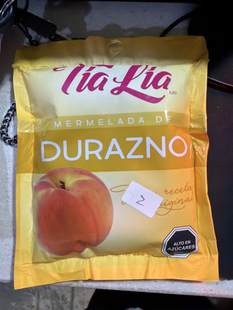 Mermelada Durazno TÍA LIA 250g