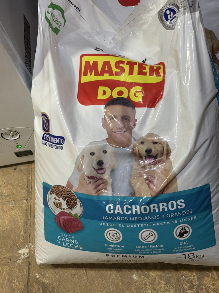 Comida para cachorro carne y leche MasterDod